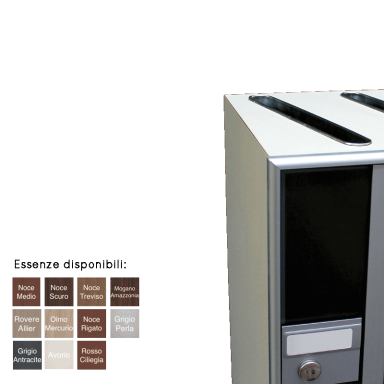 Casellari Postali In Alluminio Ramato | Modello K6 Con 6 Box | 62x17.5x30cm | Per Interni - Foto 5